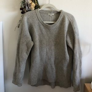 Madewell gray knit sweater